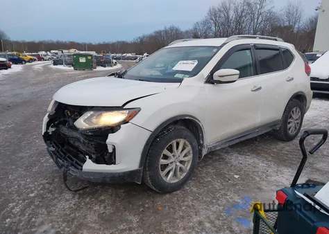 2017 Nissan Rogue Sv z USA, uszkodzony, nr VIN 5N1AT2MV6HC879720